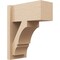 Ekena Millwork 7 1/2-in W x 14-in D x 18-in H Balboa Block Rough Cedar Woodgrain TimberThane Outlooker, Primed Tan OUTUR075X14X18BOA44RCPR - alternate 1